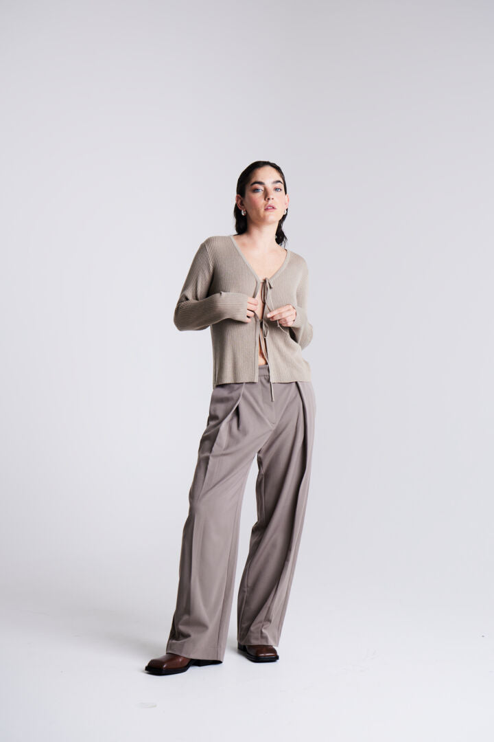 Saria Pleated Trousers (Fungi)