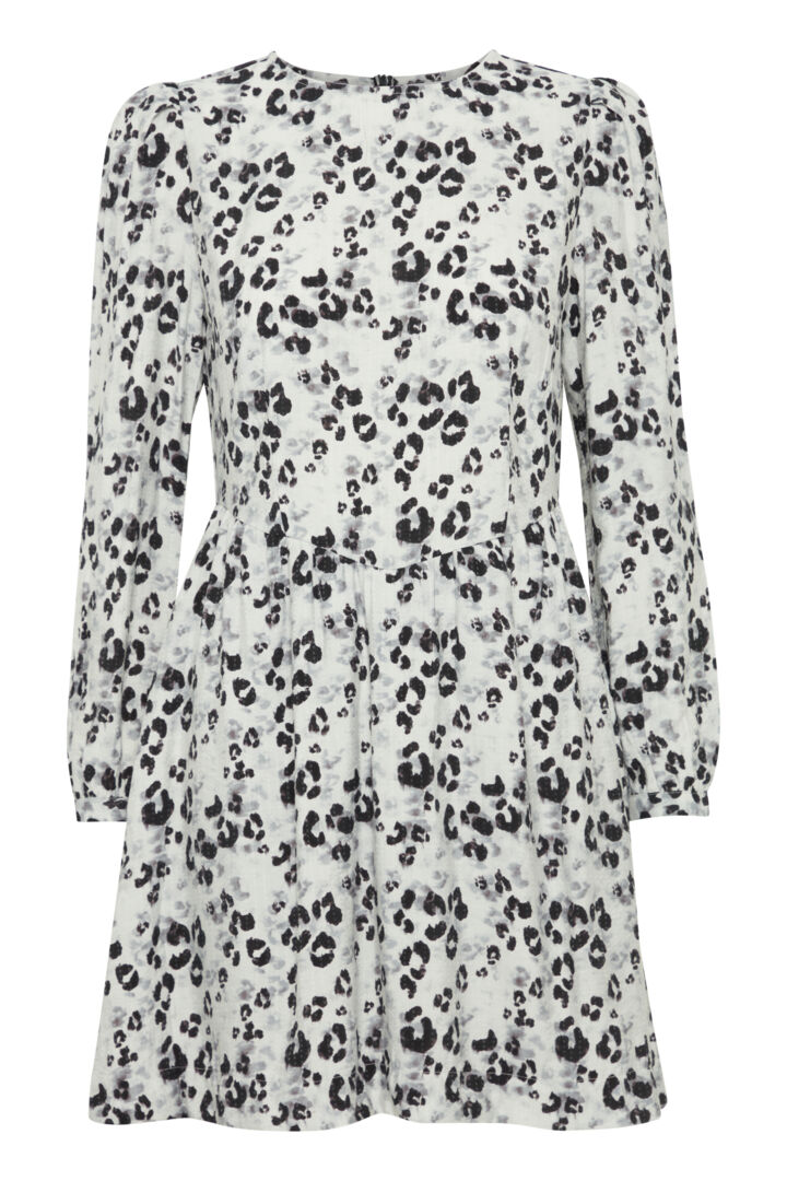 Valarie Mini Dress (Sleet Leopard)