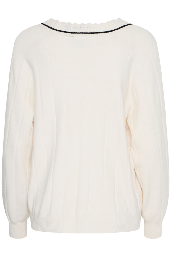 Zanora V-Neck Jumper (Birch)