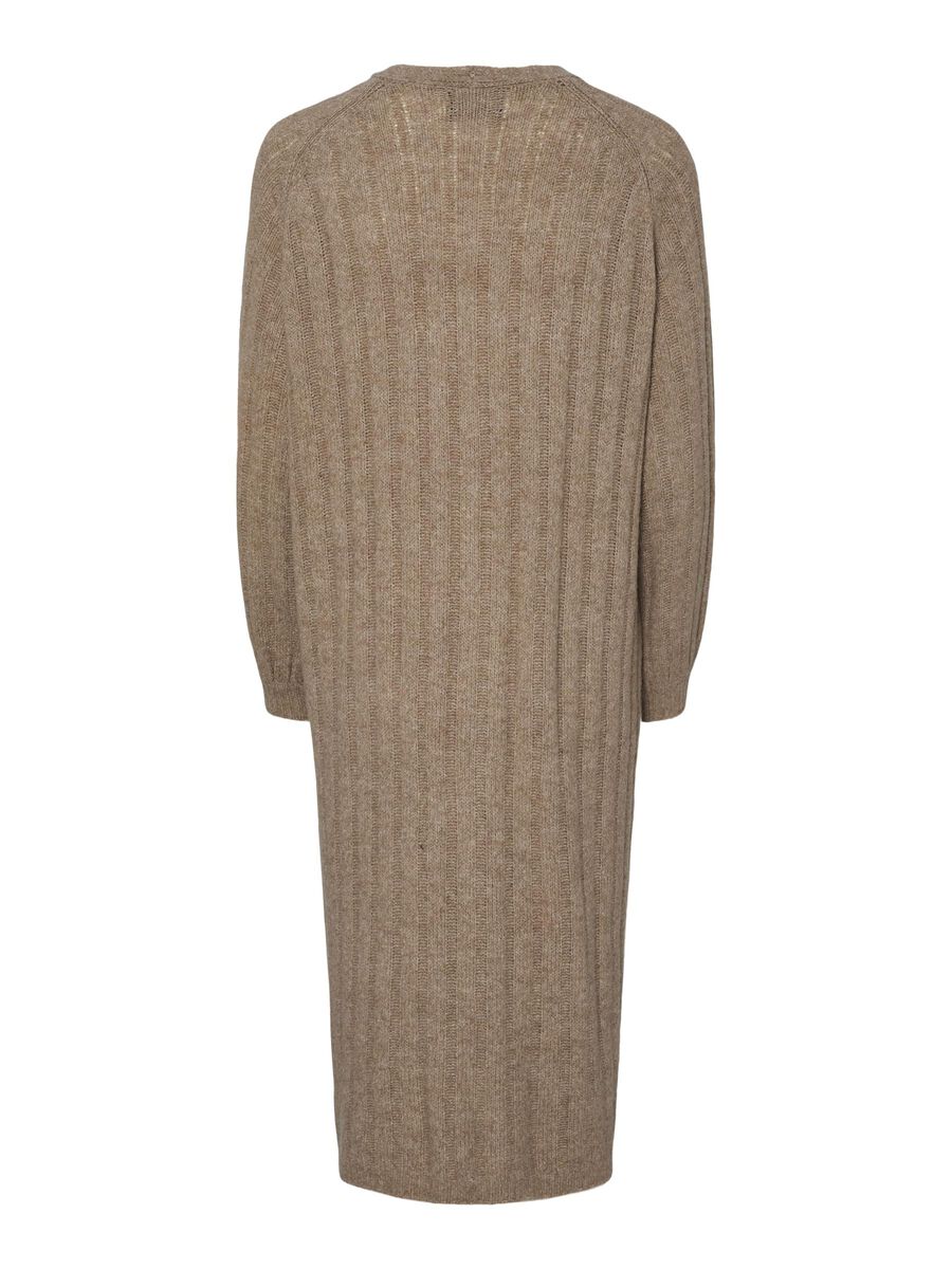 Maggy Long Knit Cardigan (Taupe Grey)