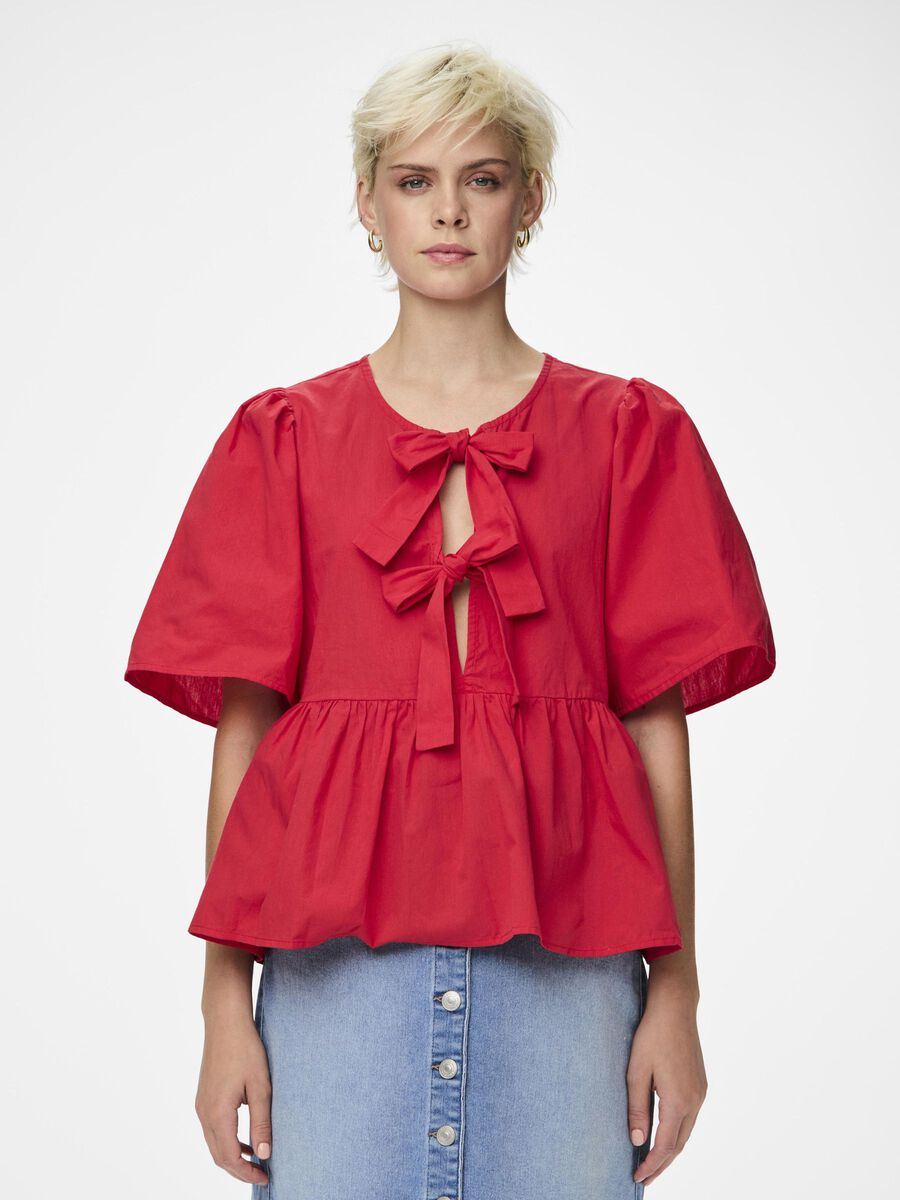 Maya Bow Top (High Risk Red)