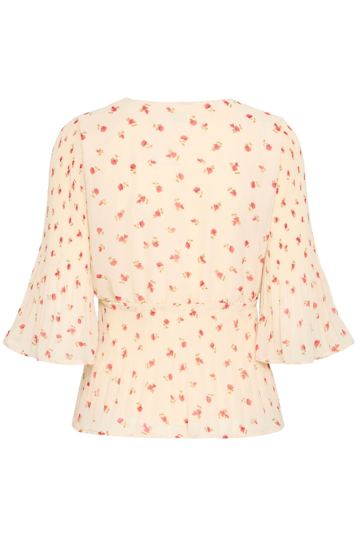 Rose Long Sleeve Top (Geranium Flower)