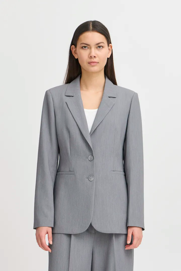 Sarla Blazer (Grey Melange)