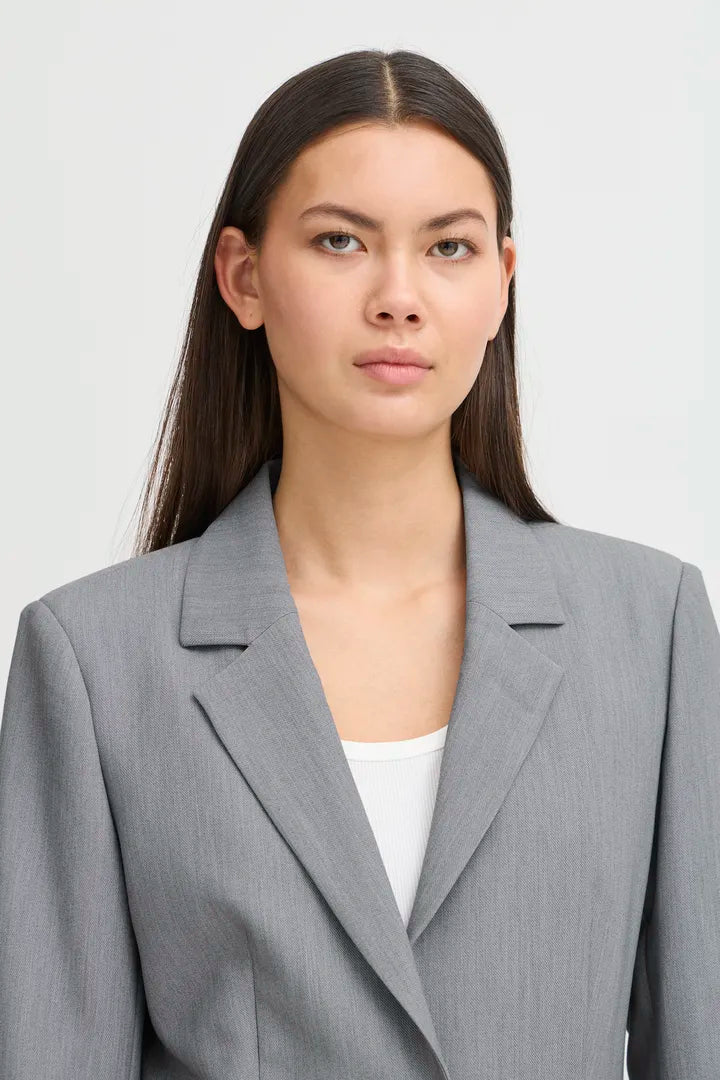 Sarla Blazer (Grey Melange)