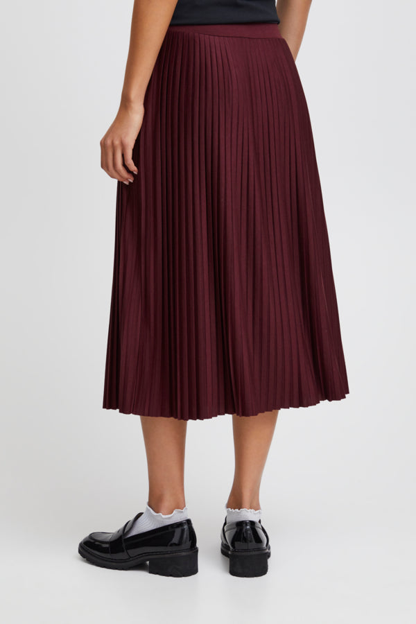 Wimsy Pleated Midi Skirt (Port Royal)