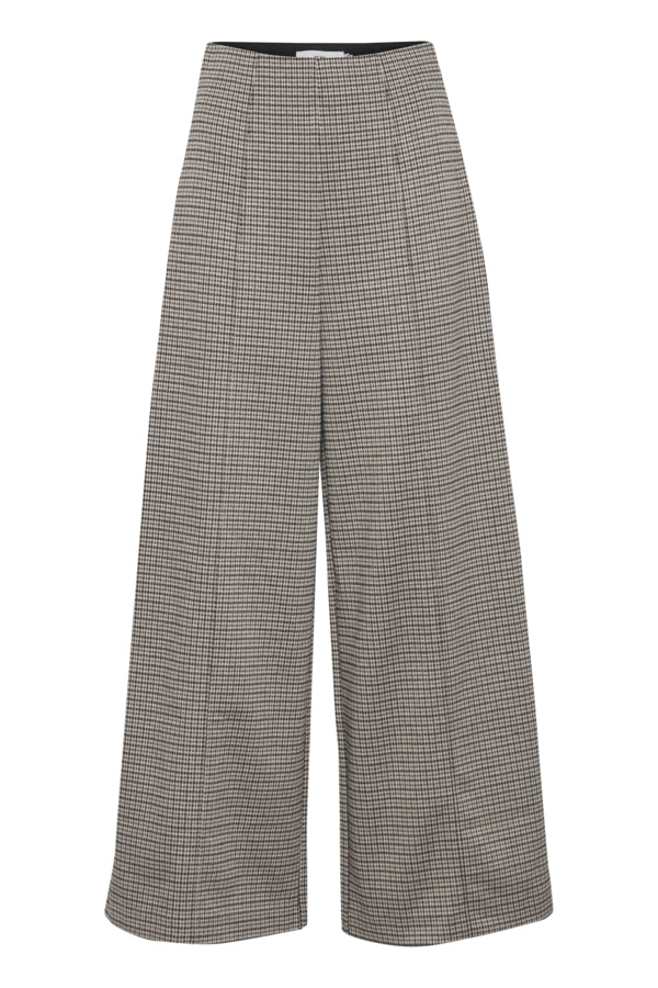 KATE PLAID TROUSERS (SAND)