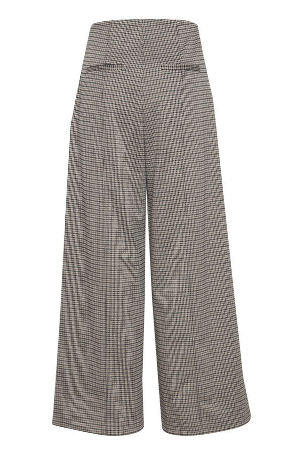 KATE PLAID TROUSERS (SAND)