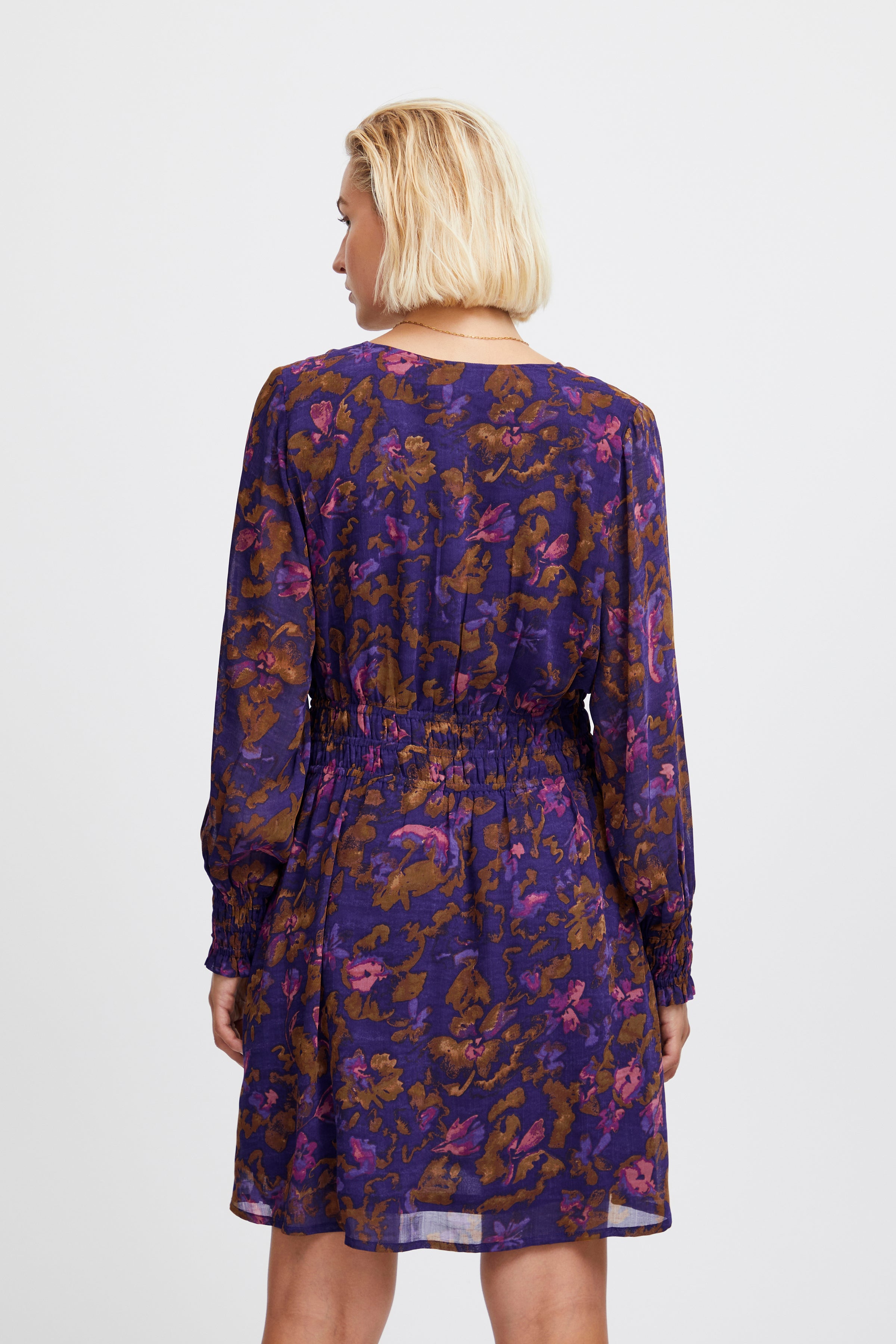 NILLY DRESS (PURPLE MULTI FLOWER)