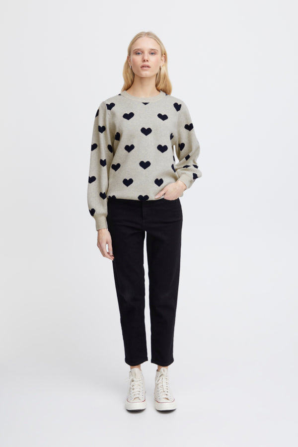 Brielle Jumper (Navy Heart)