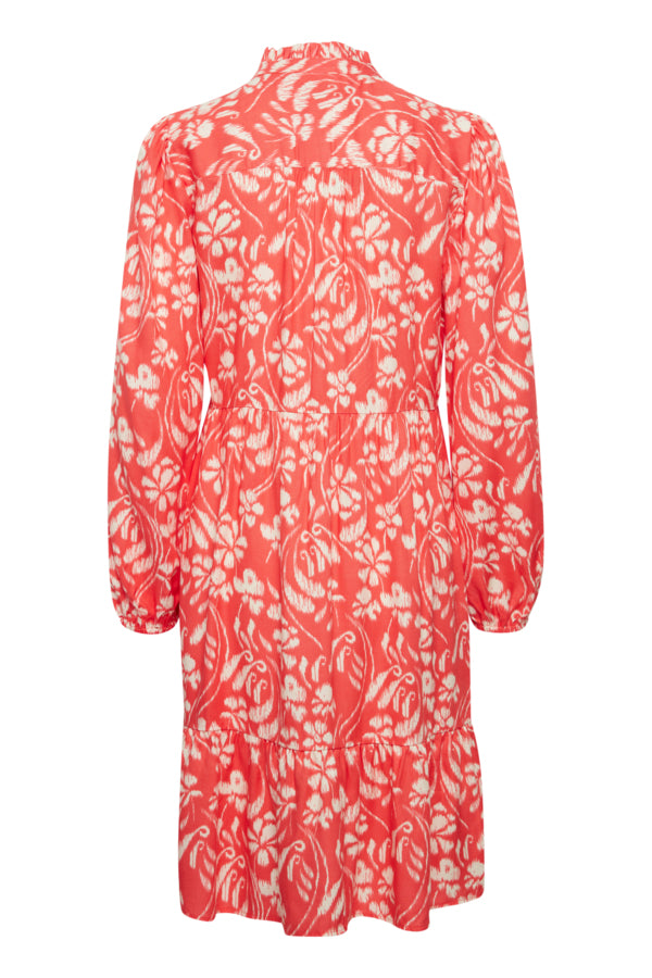 Sareena Dress (Hot Coral)