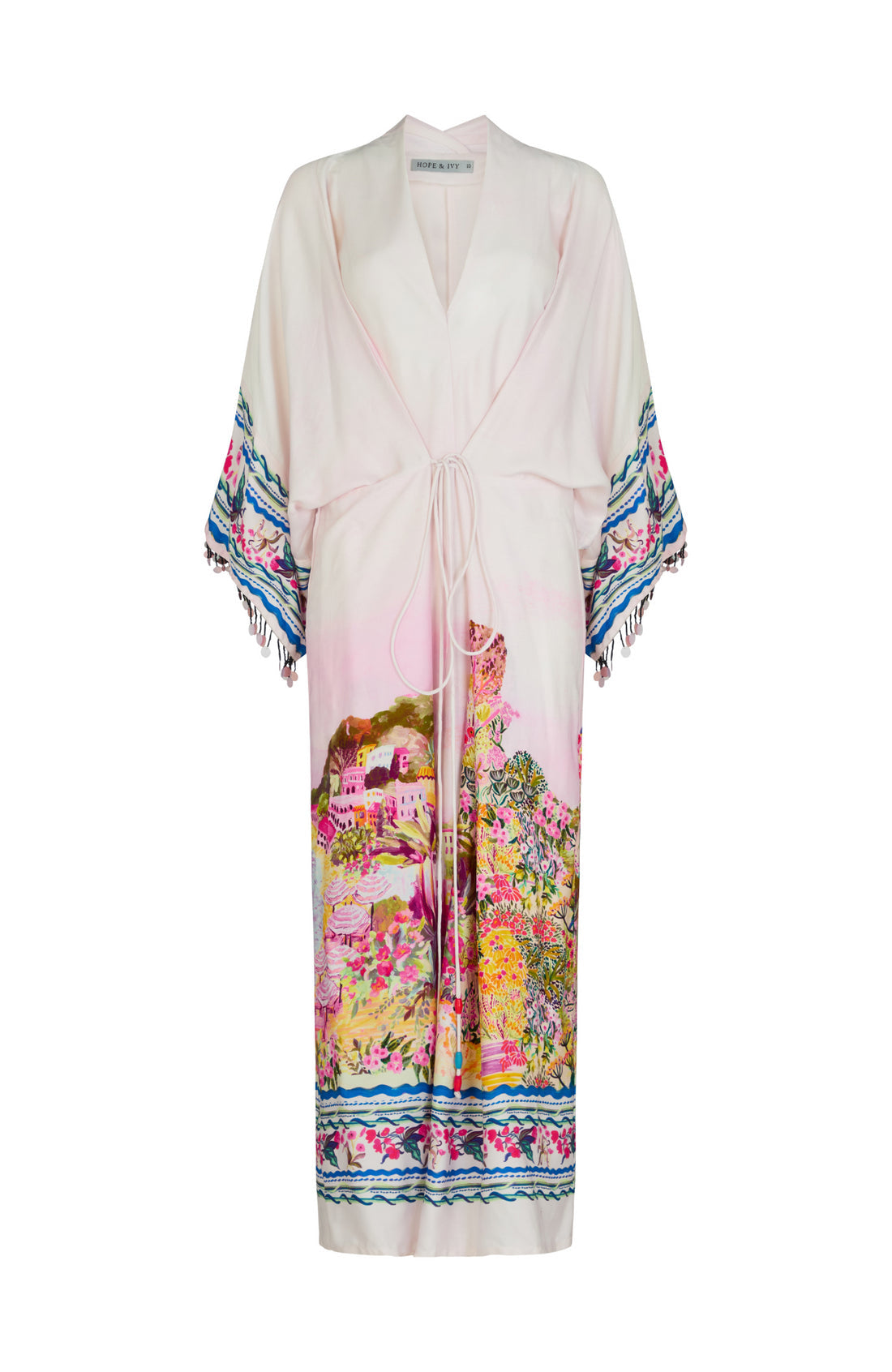 The Libby Kimono Style Sleeve Midi Dress