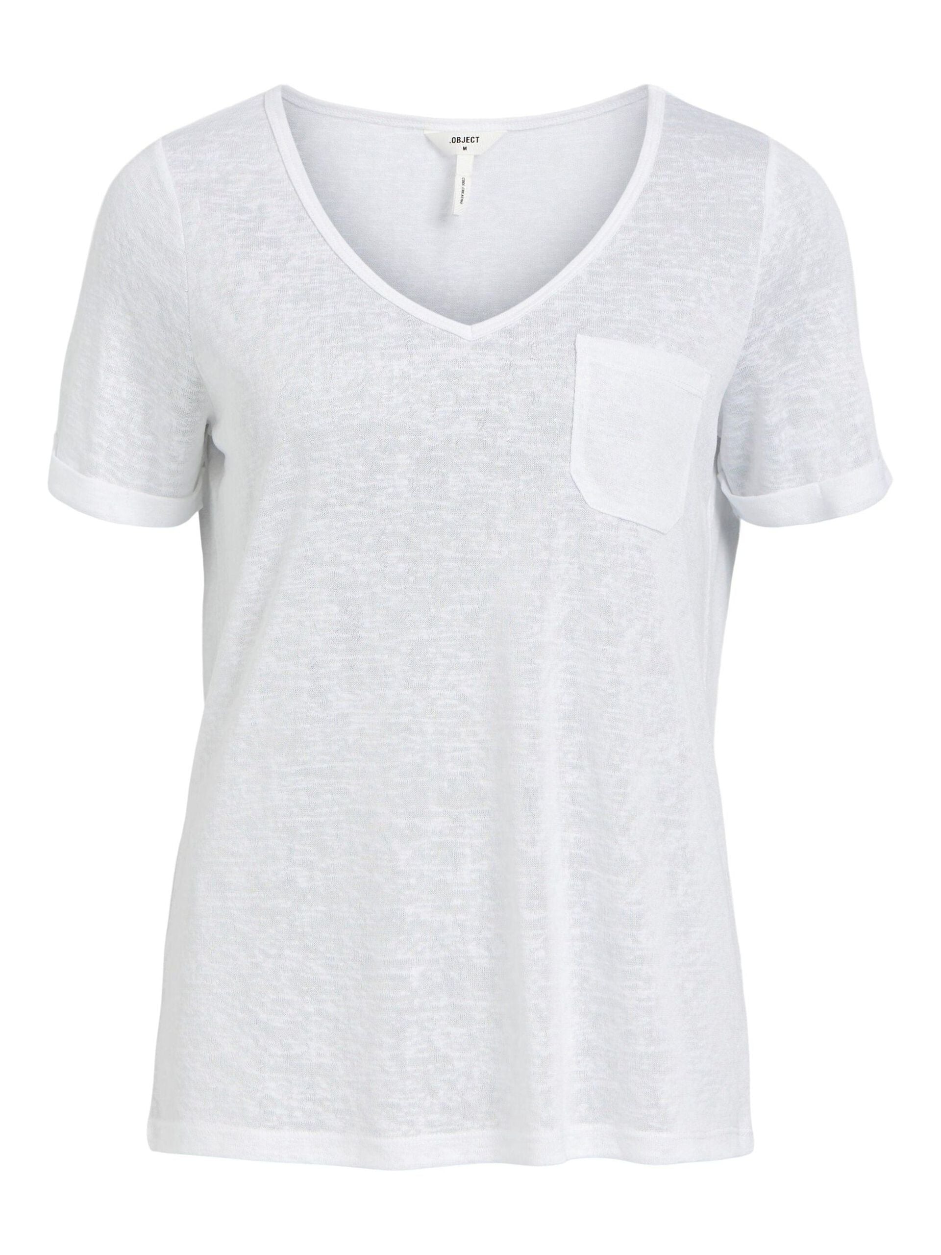 Tessi V Neck T-Shirt (White)