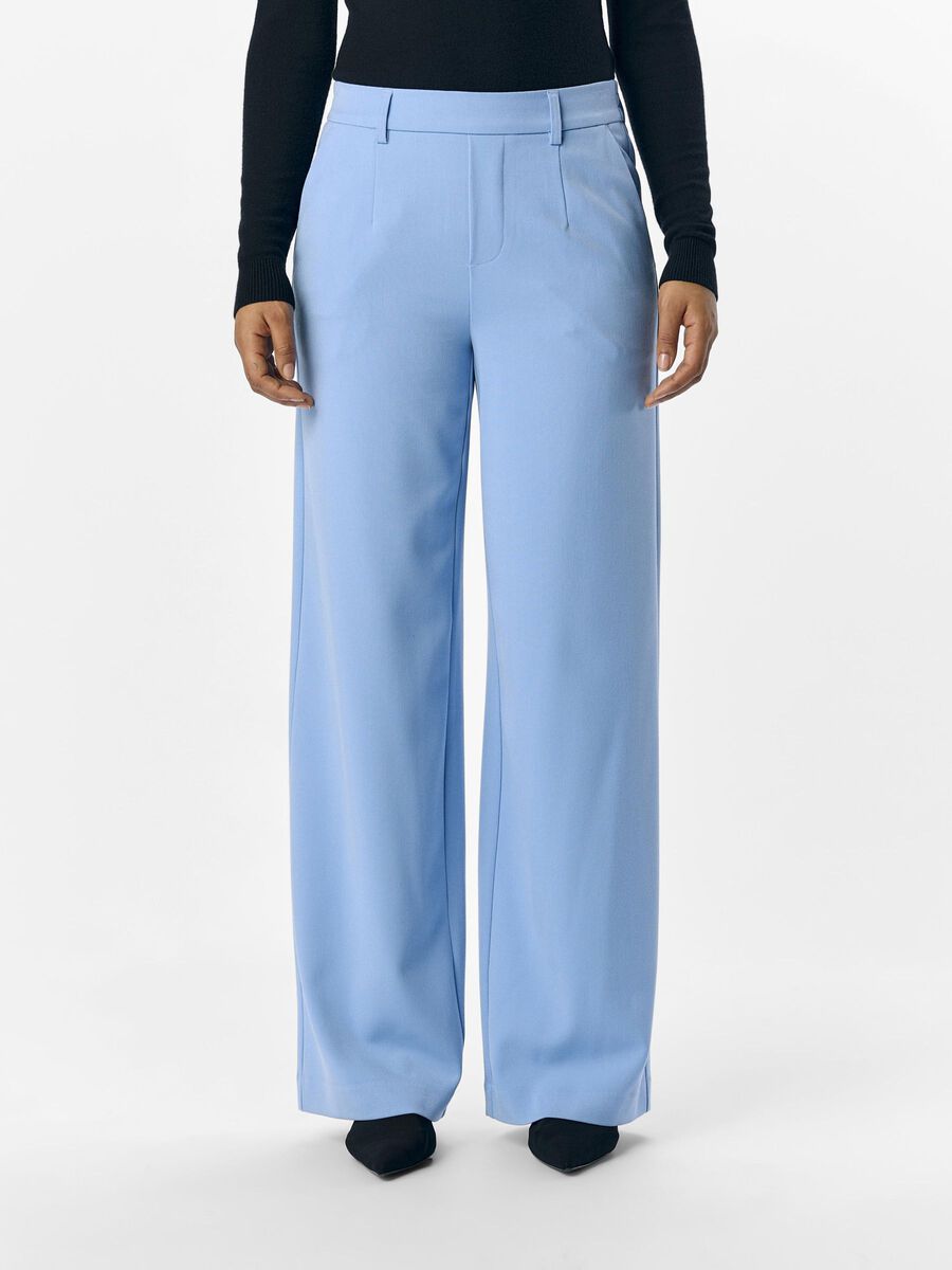 Lissey Wide Leg Pants (Cornflower Blue)