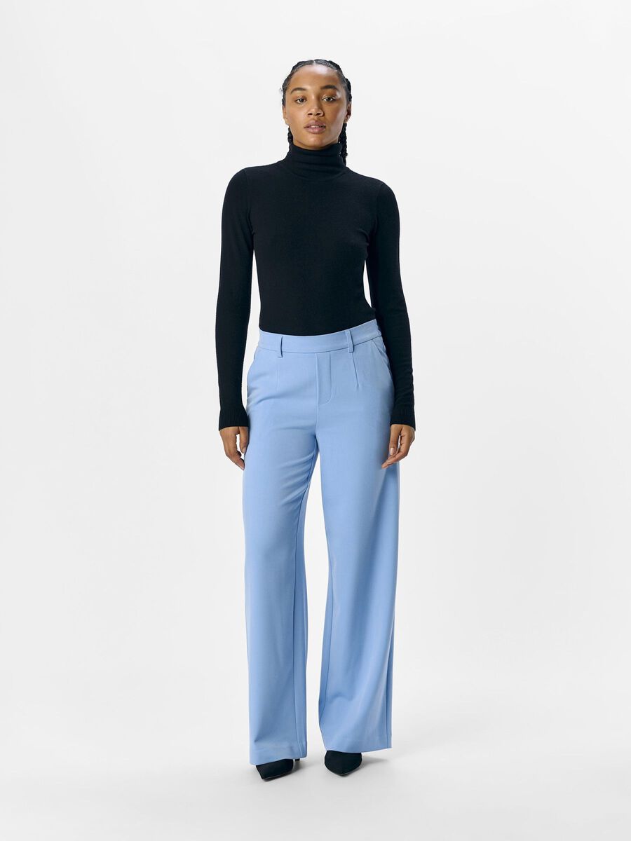 Lissey Wide Leg Pants (Cornflower Blue)