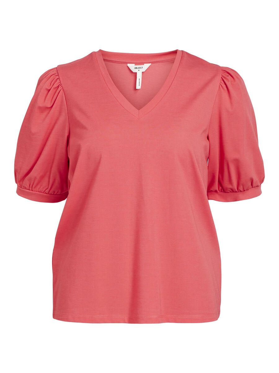 Caroline V-Neck T-Shirt (Paradise Pink)