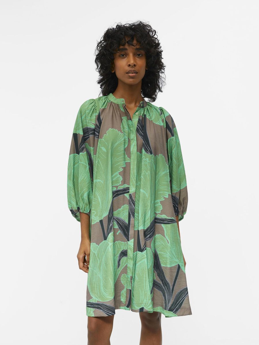 Ribini Dress (Fossil/Fair Green)