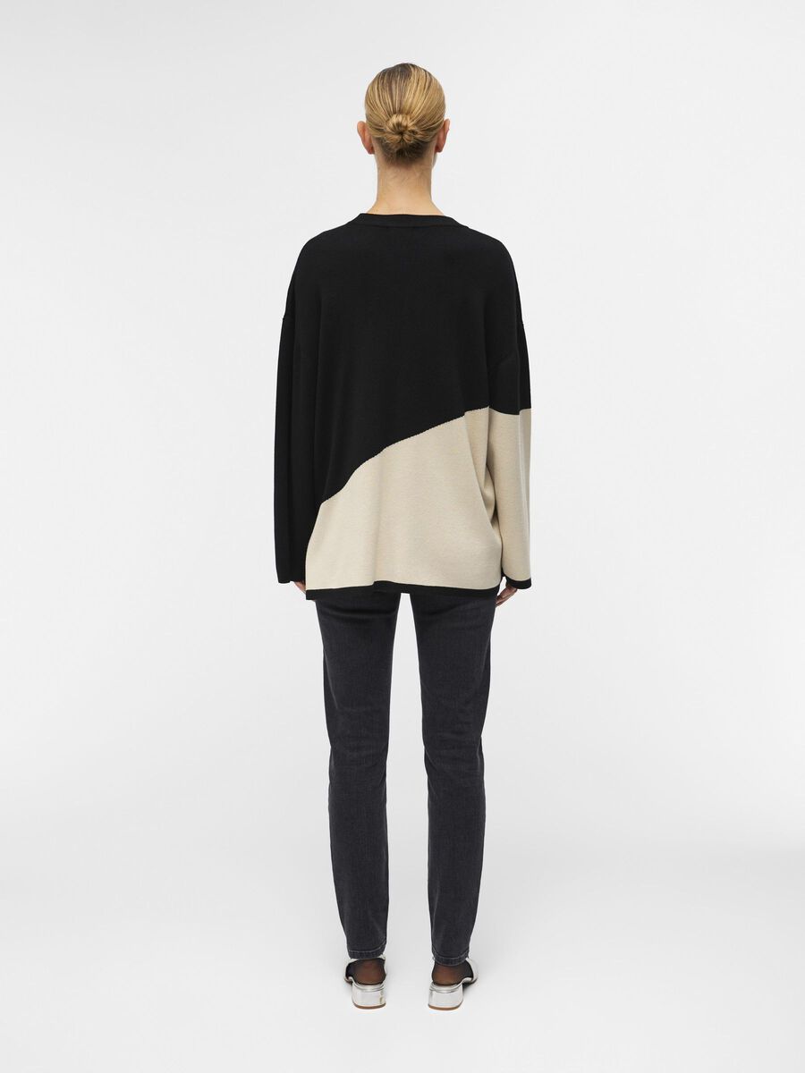 Essie Block Knit Jumper (Black)