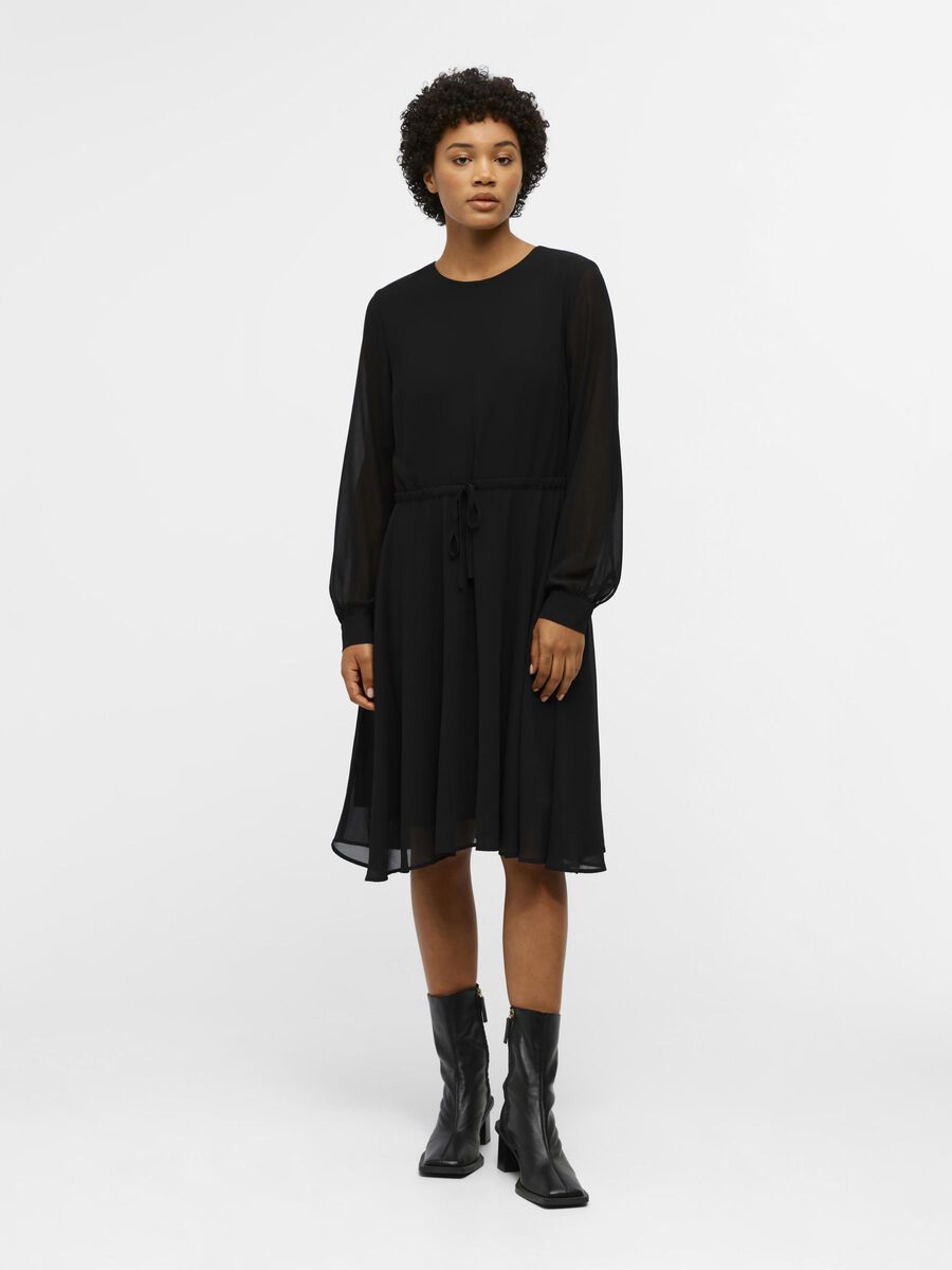 JAMILA L/S DRESS (BLACK)