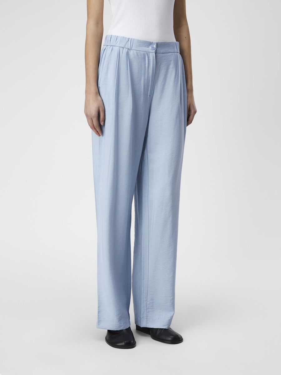 LOVATO WIDE LEG TROUSERS (BRUNNERA BLUE)