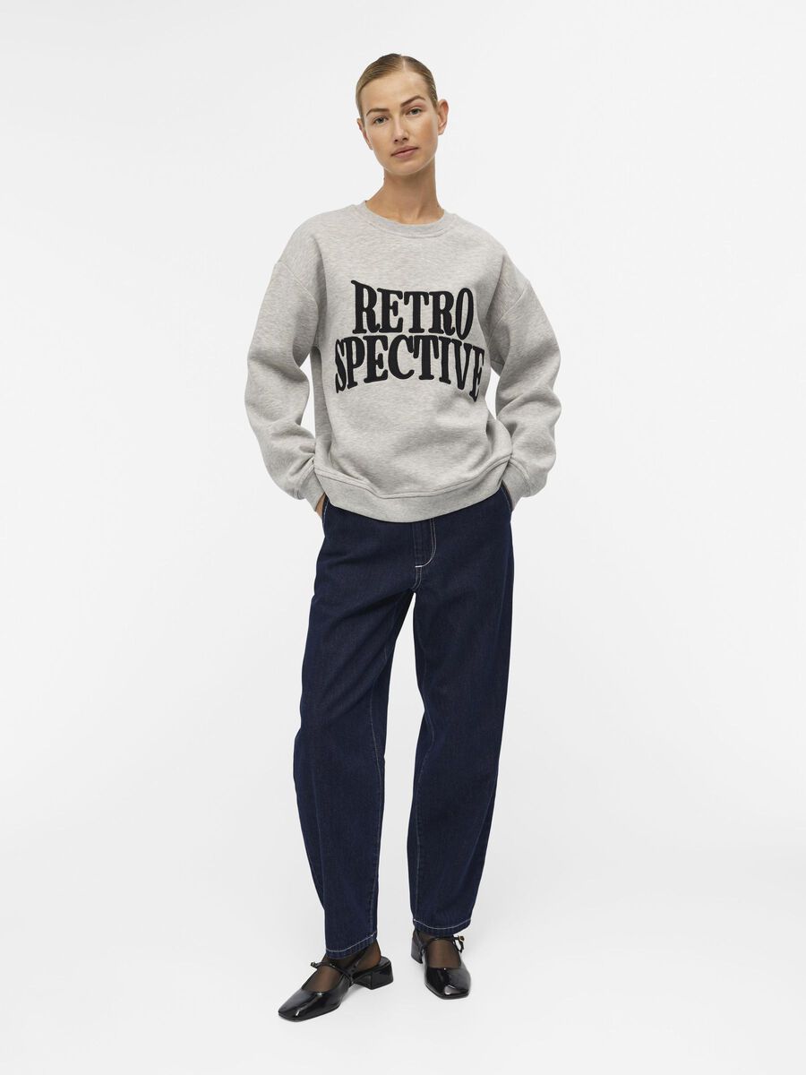 Rora Sweatshirt (Mela/Black Embroidered)