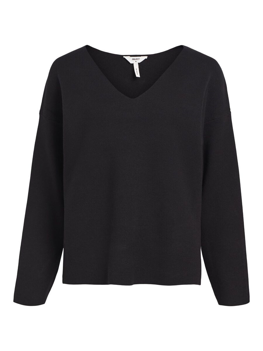 Rayna V-Neck Jumper (Black)