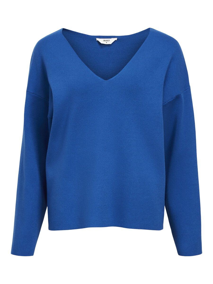 Rayna V-Neck Jumper (Lapis Blue)