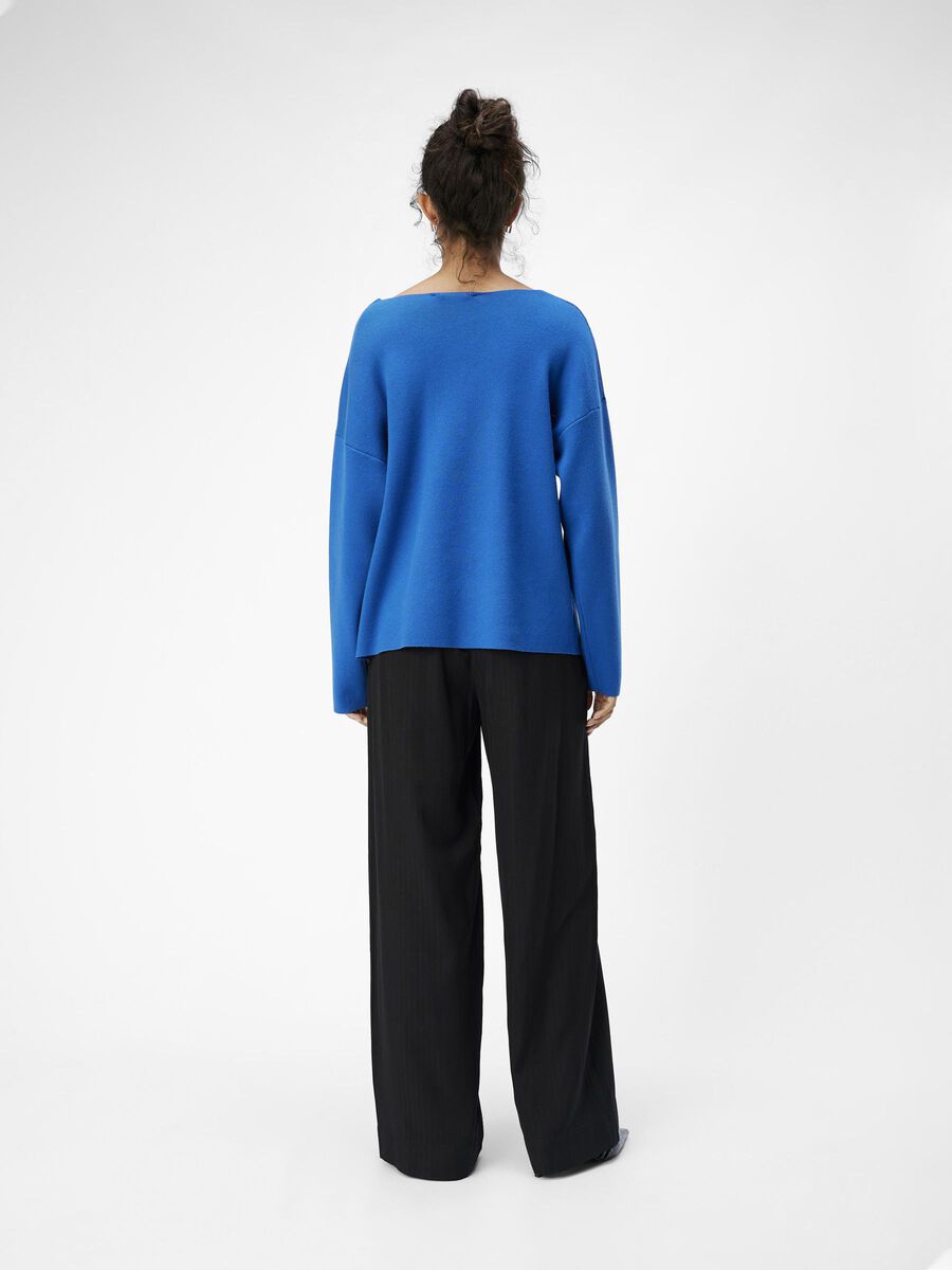 Rayna V-Neck Jumper (Lapis Blue)