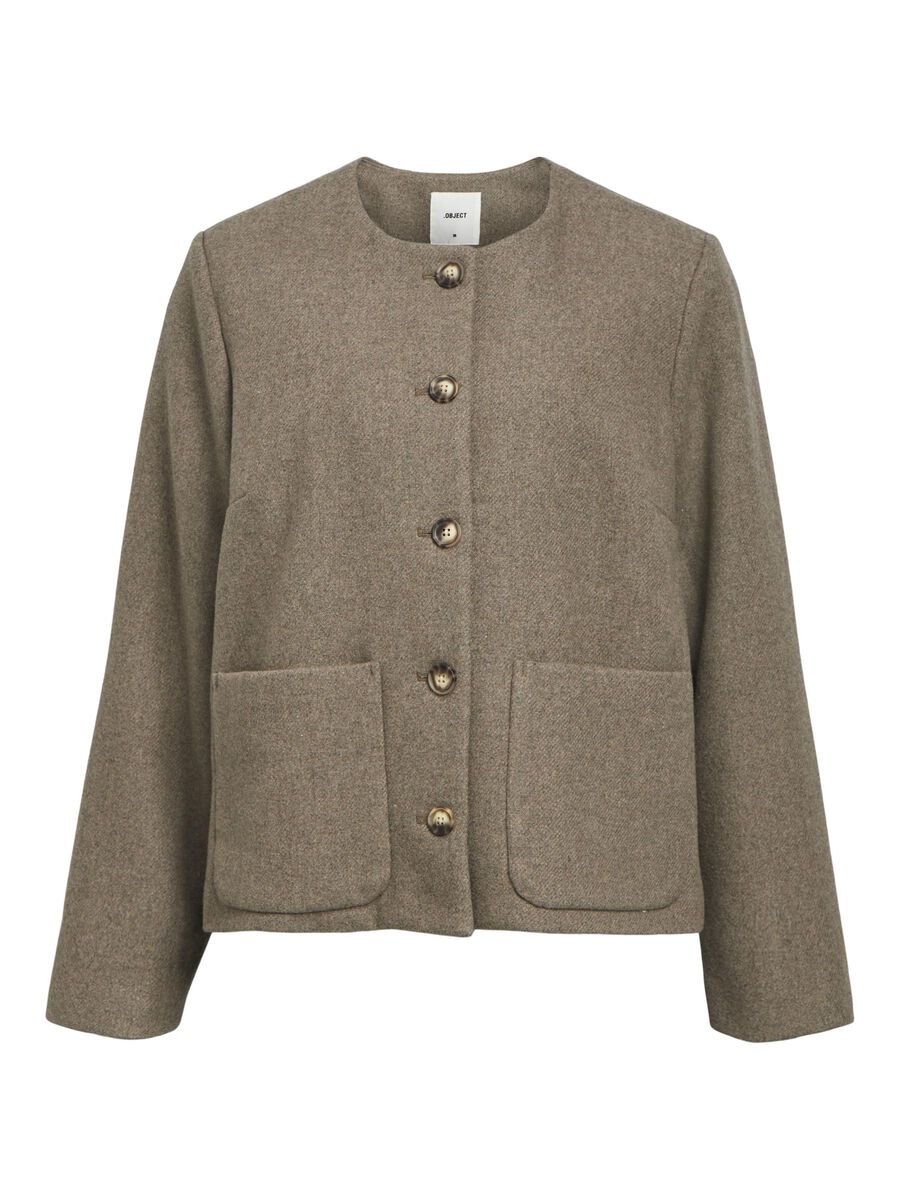 Pisa Wool Jacket (Desert Taupe/Melange)