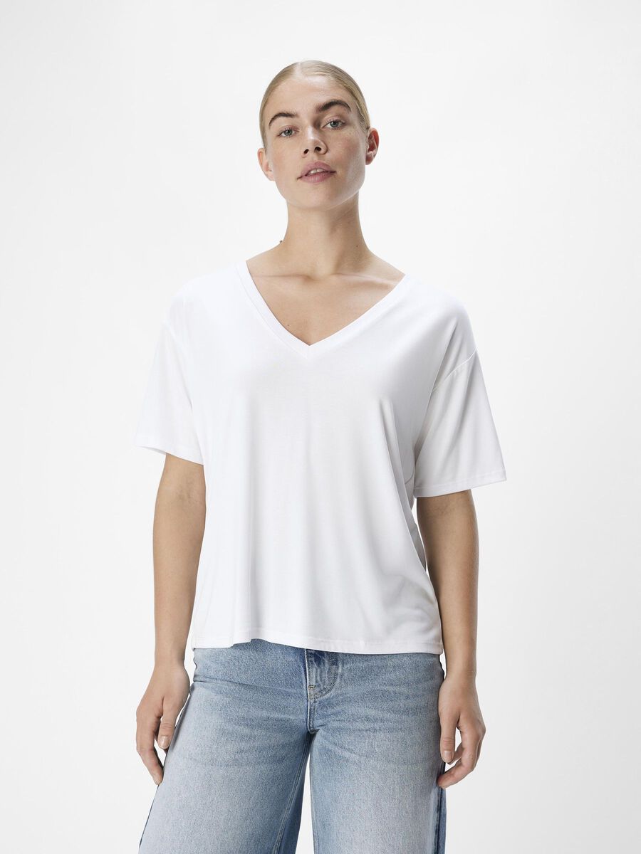 Jenny V-Neck T-Shirt (White)