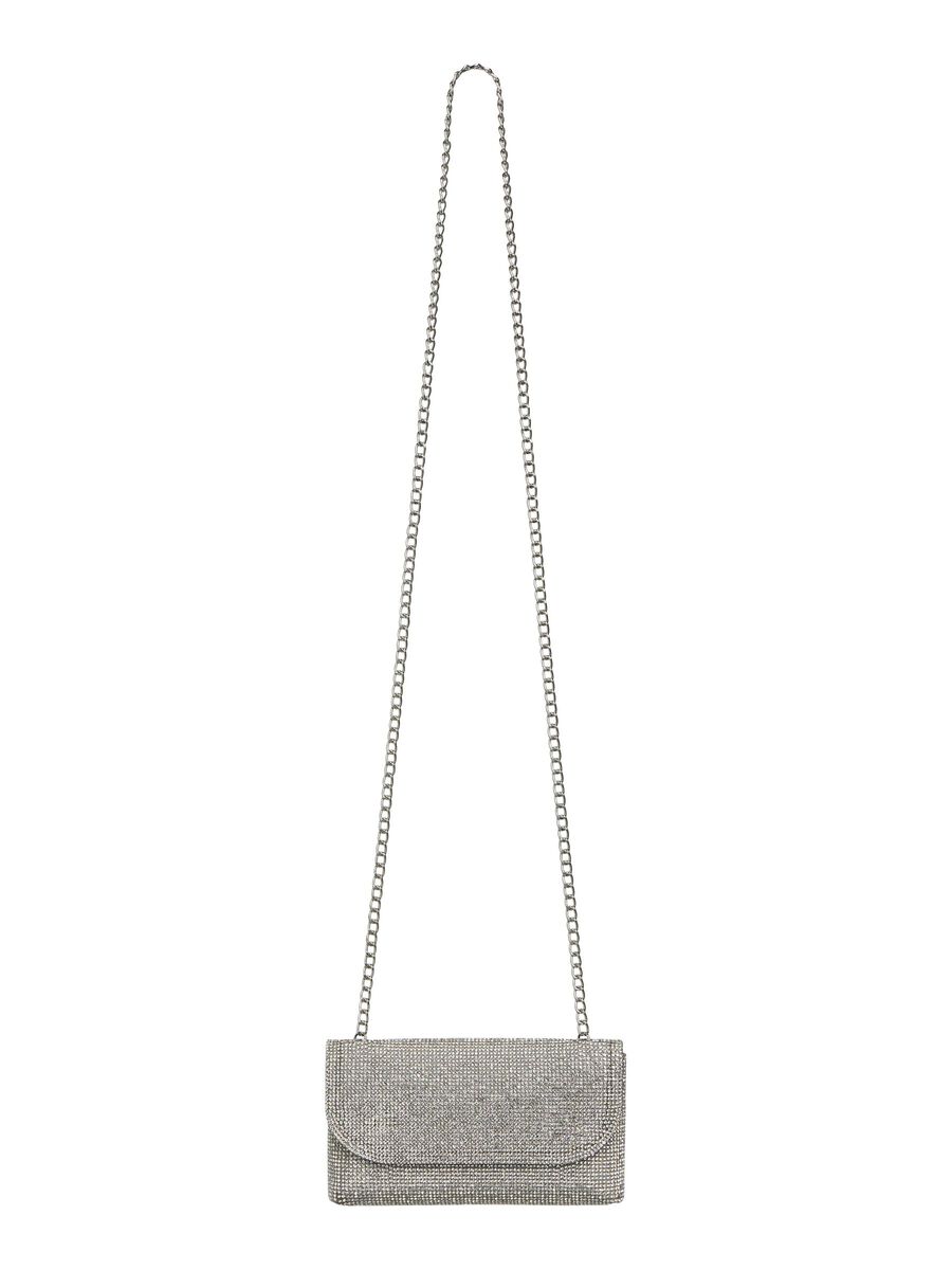 Britney Diamante Crossbody Bag (Silver)