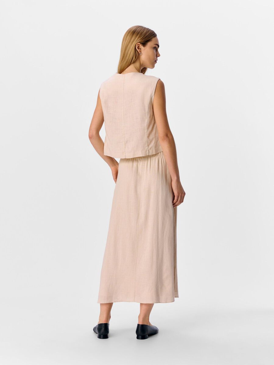 Joanna Midi Skirt (Sandshell)