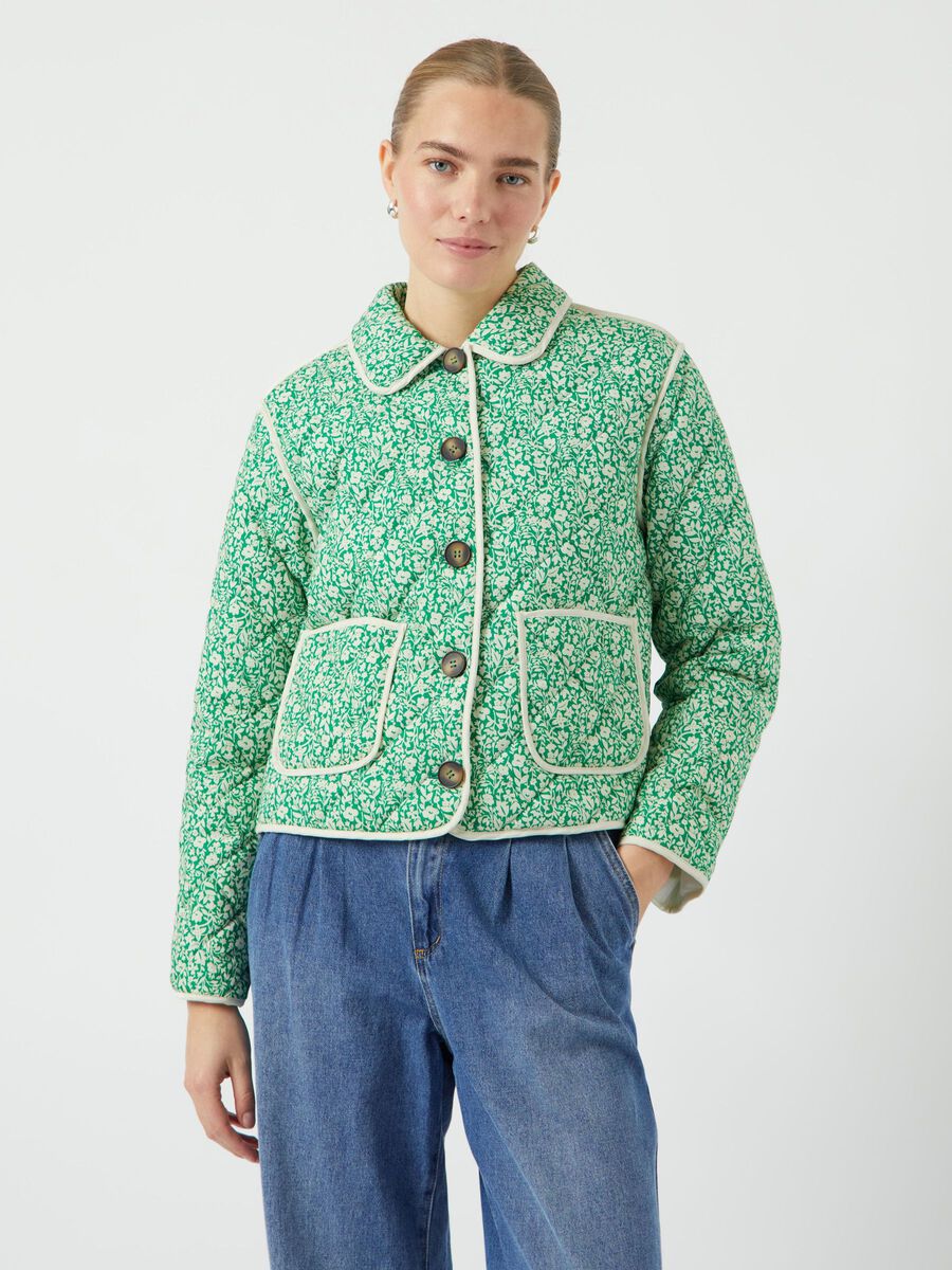 Rinna Quilted Jacket (Bright Green)