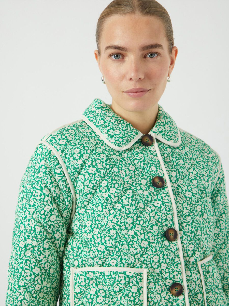 Rinna Quilted Jacket (Bright Green)