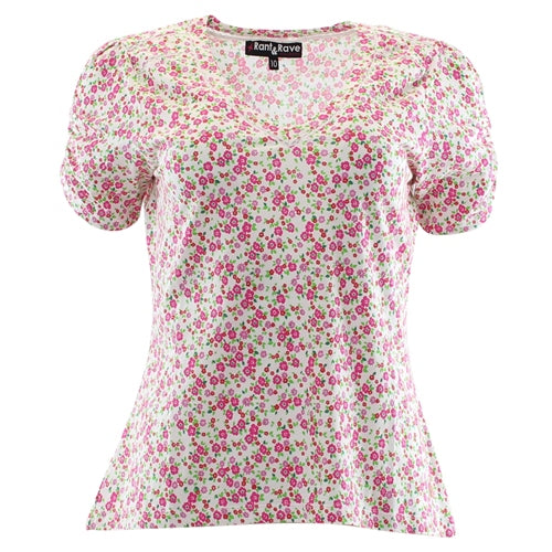 Christable Top (Pink Floral)