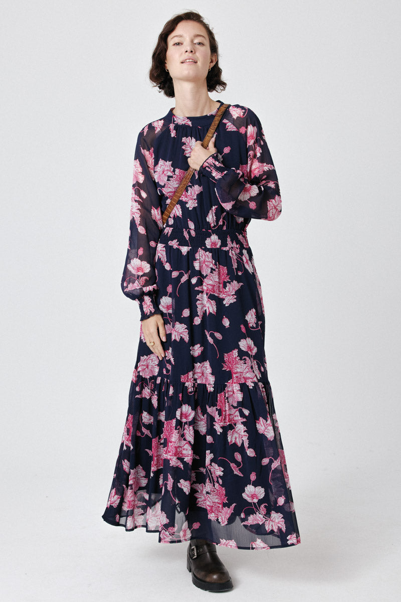 Lilou Maxi Dress (Navy)