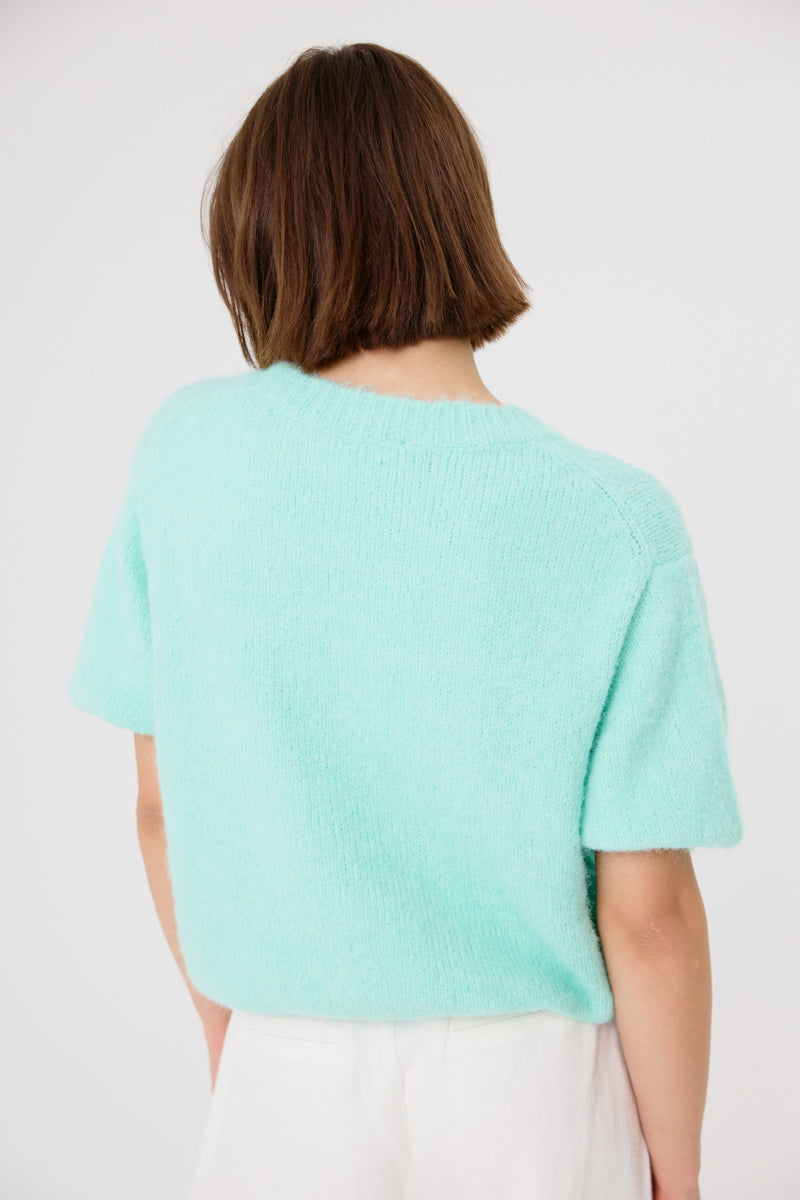 Cyrielle Short Sleeve Jumper (Mint)