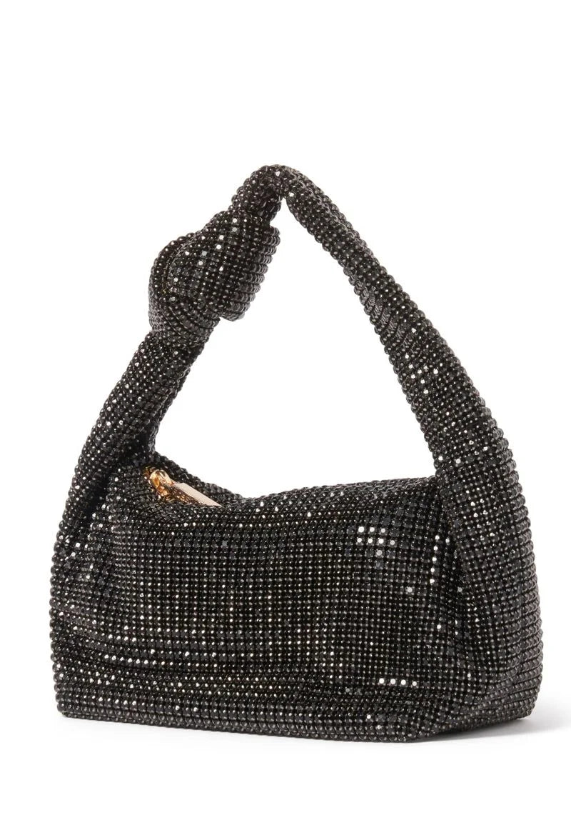 Romona Rhinestone Handbag (Black)