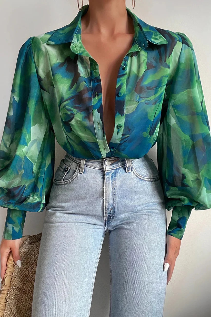 Rachel Shirt (Green Leaf)