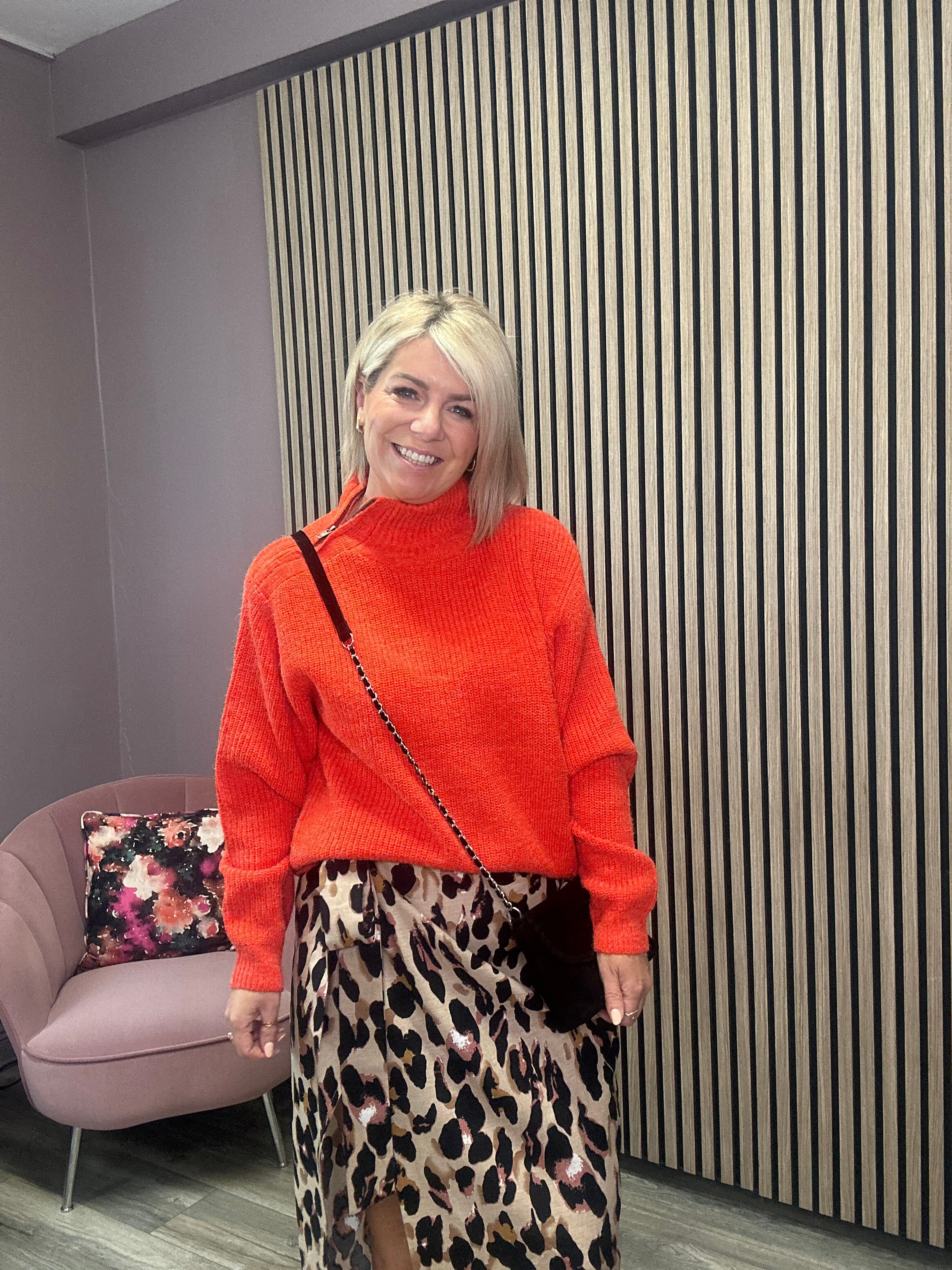 Novo Zipped Jumper (Orange)