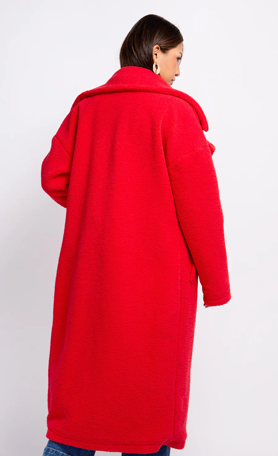 Vogue Teddy Coat (Red)