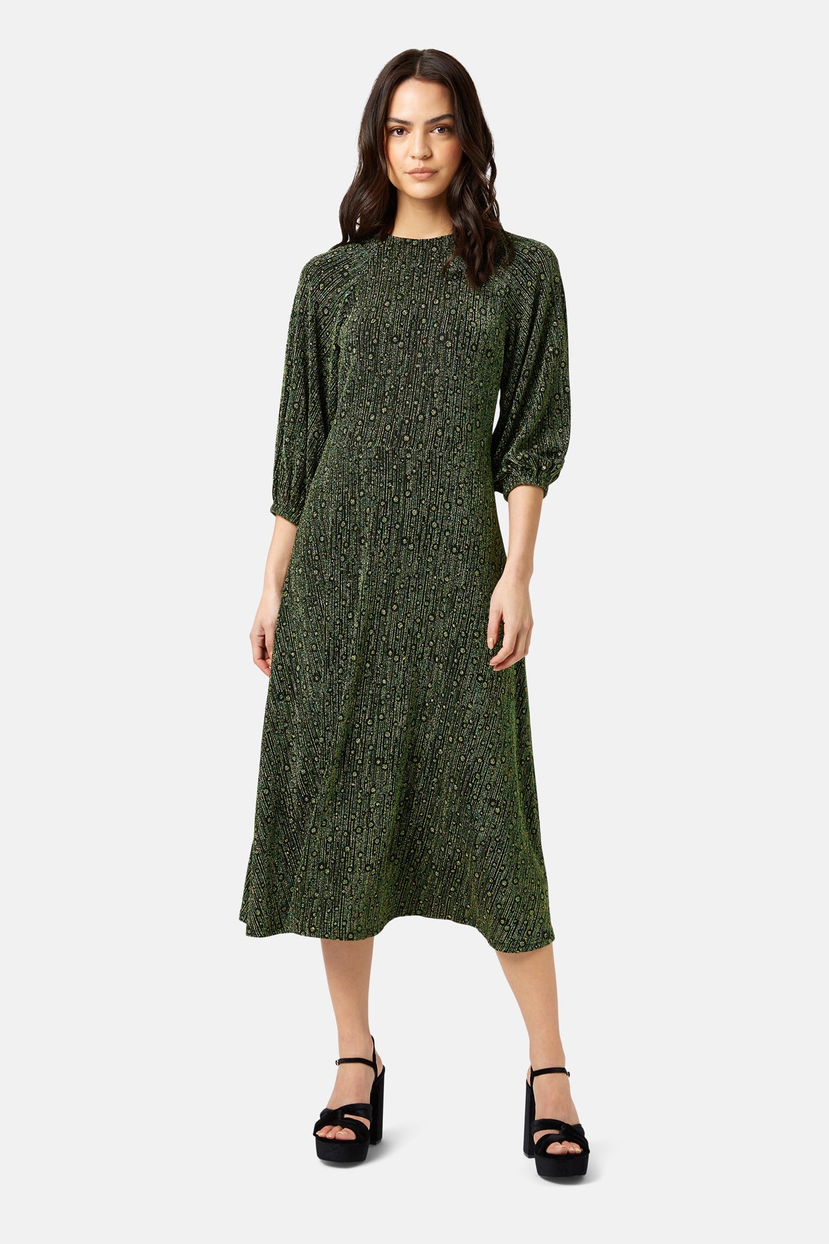 DRAPE DRESS (GREEN)