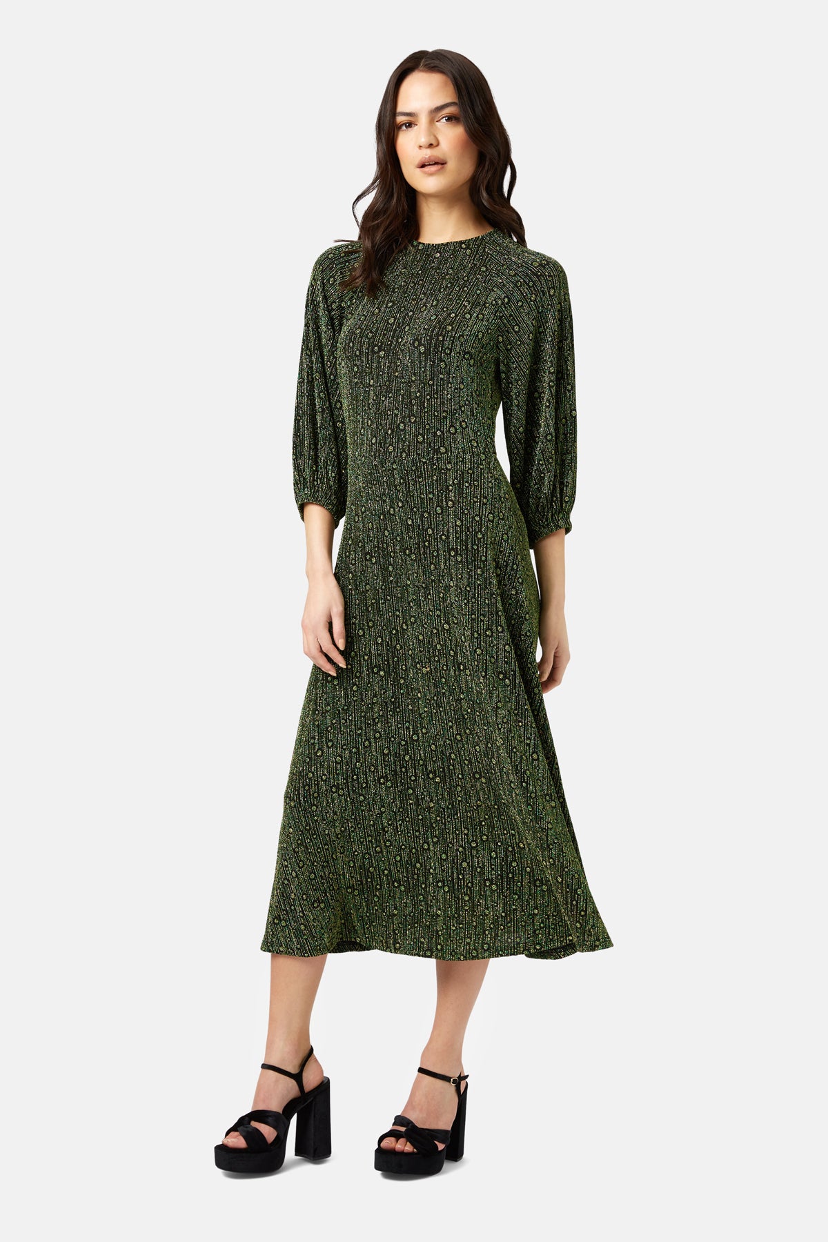 DRAPE DRESS (GREEN)