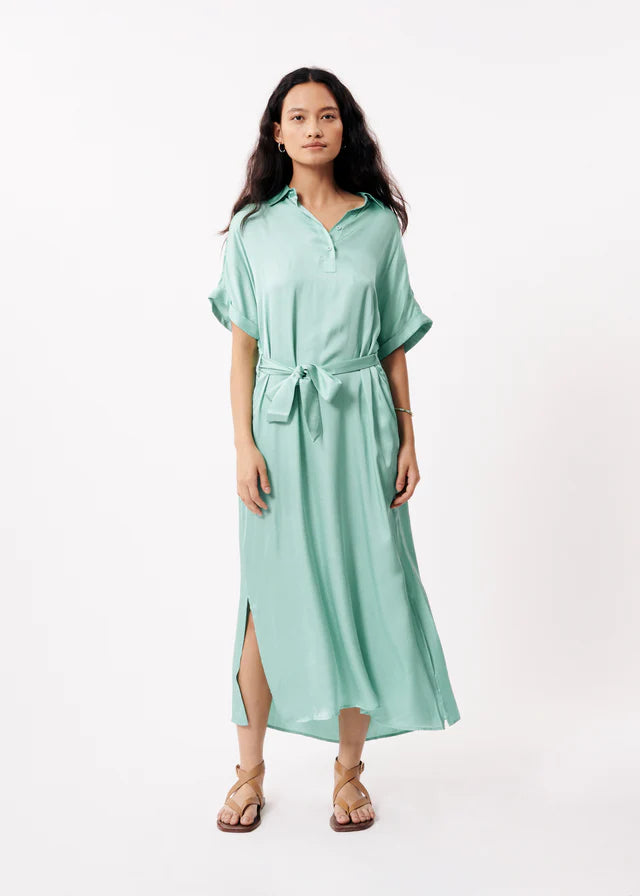 GENIE SHORT SLEEVE DRESS (TURQUOISE)