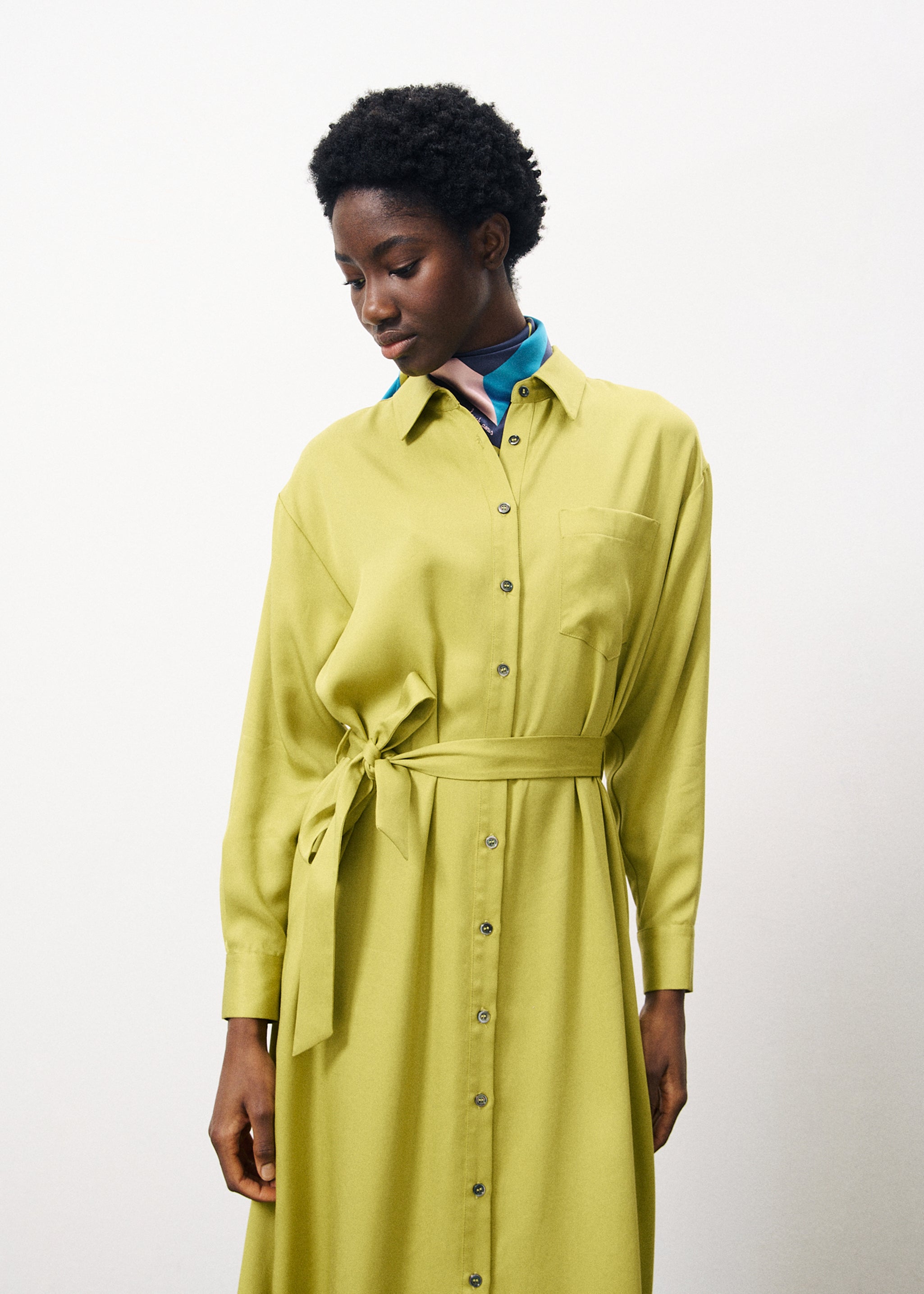 Adenisse Shirt Dress (Olive)