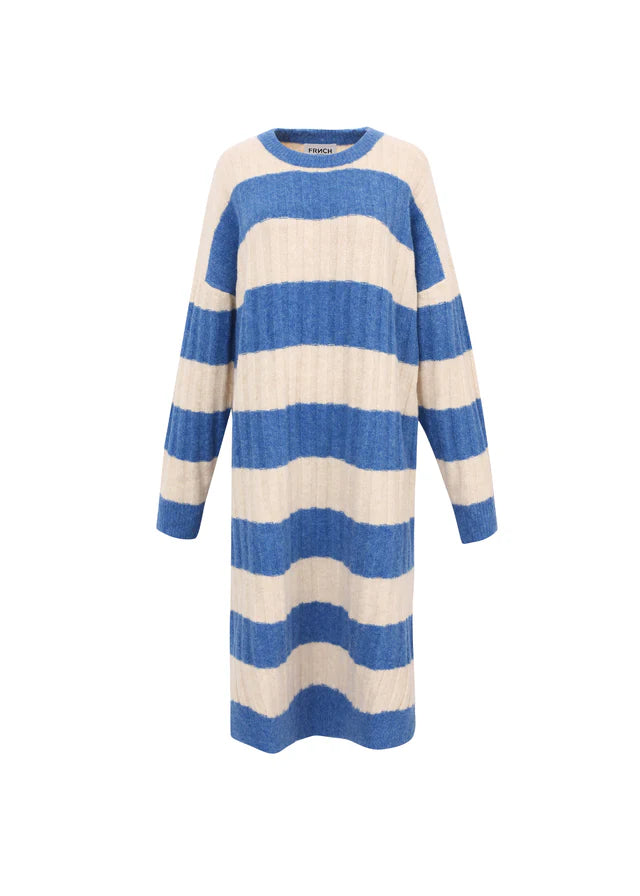 Coryne Jumper Dress (Blue Jean/Beige)