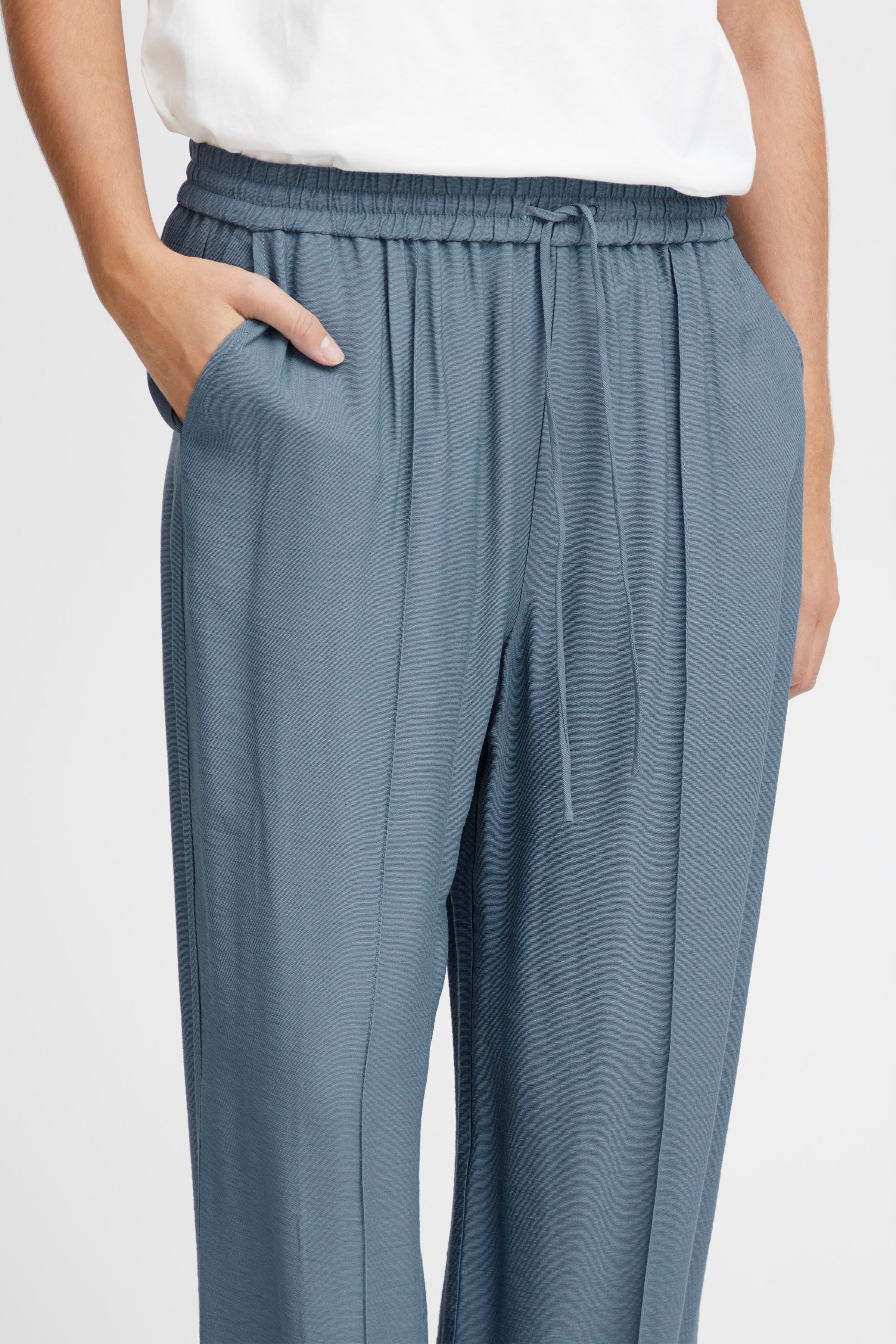 Ono Wide Leg Pants (Blue Mirage)