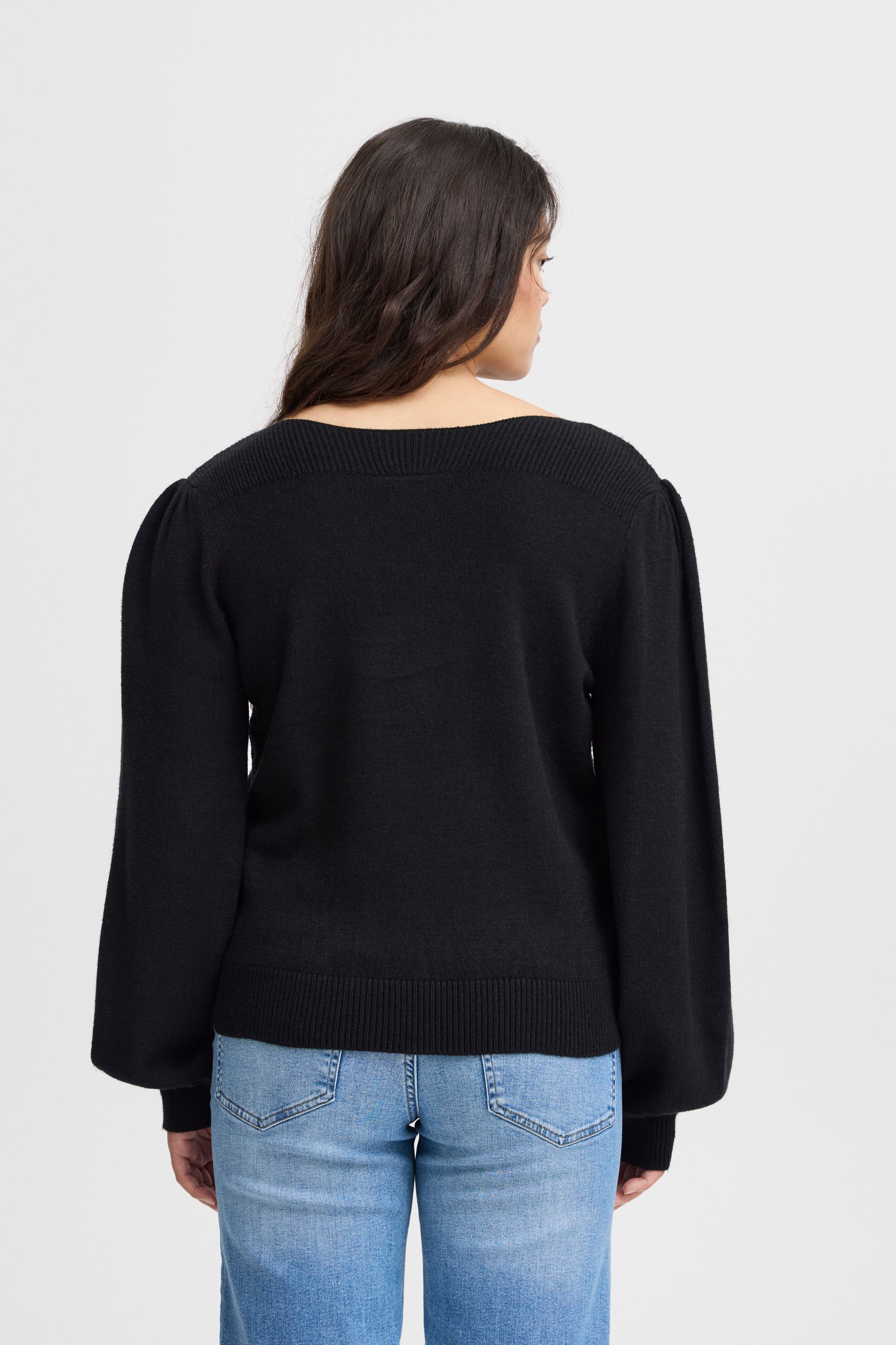 Virelle Boatneck Jumper (Black)