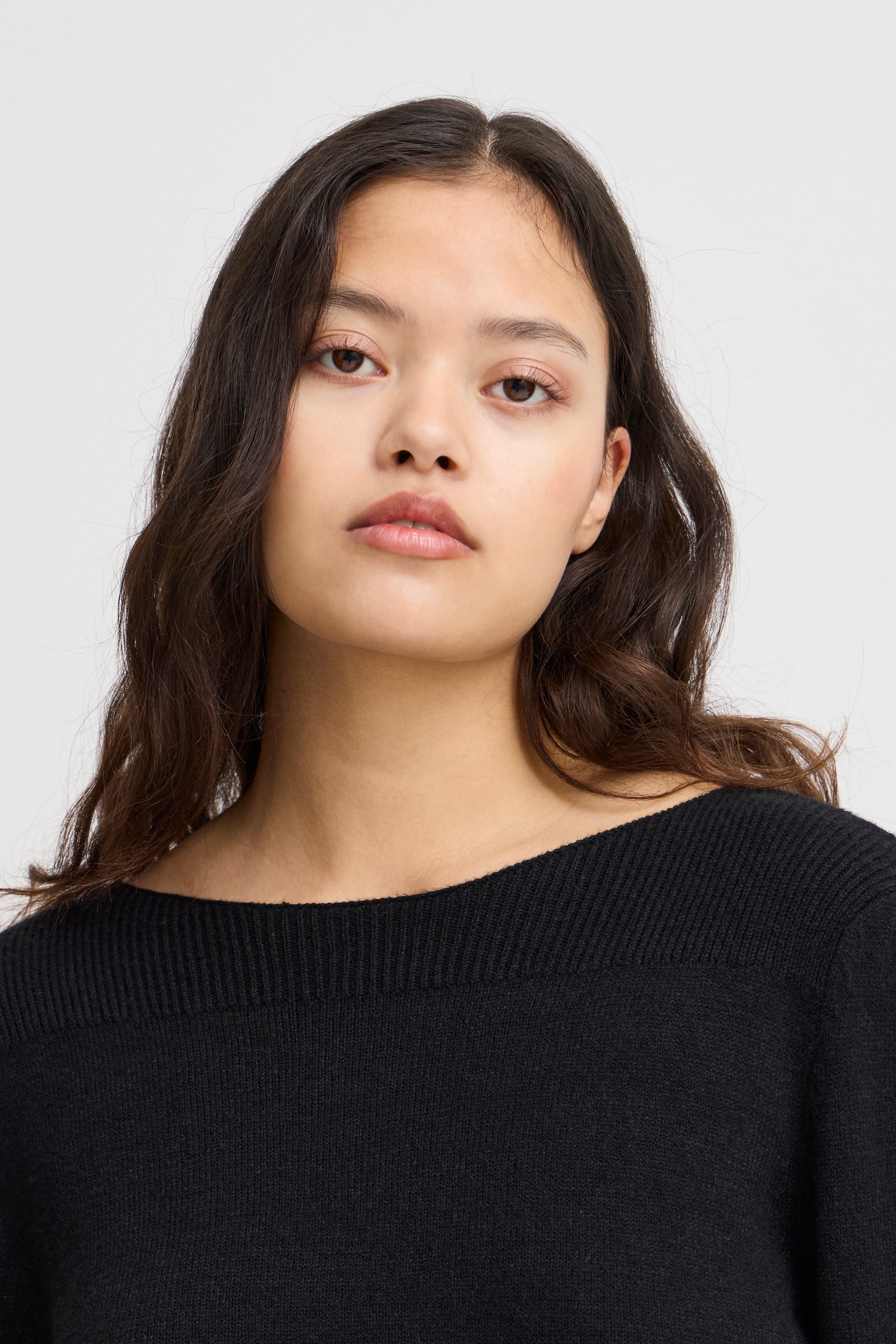 Virelle Boatneck Jumper (Black)