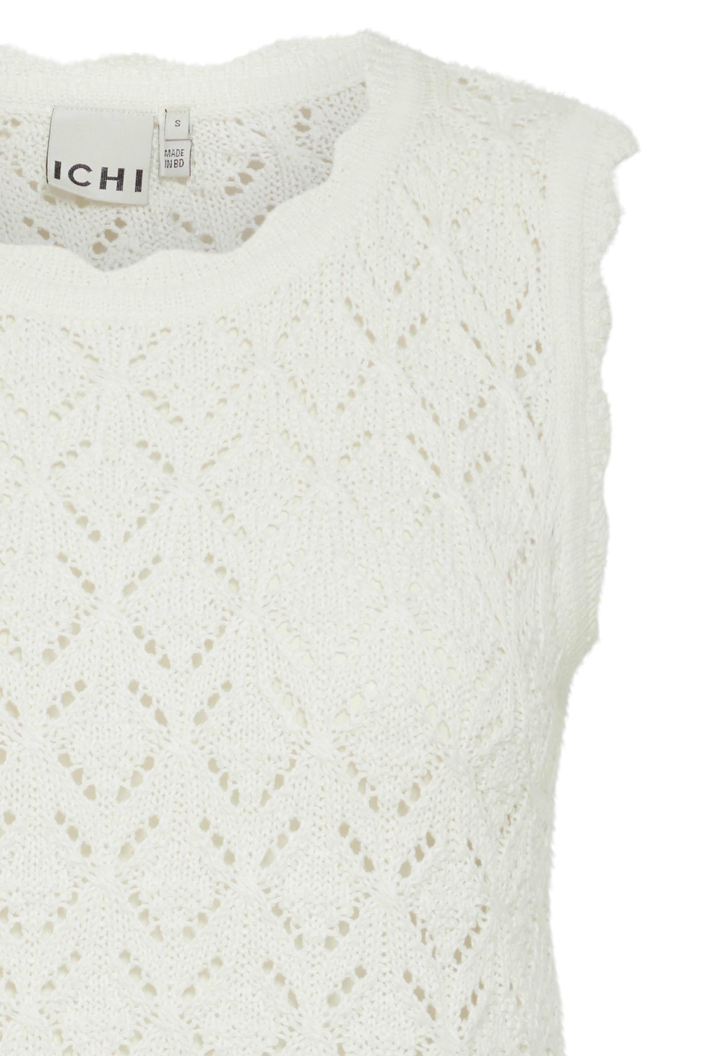 LAUNA SLEEVELESS KNITTED JUMPER (CLOUD DANCER)