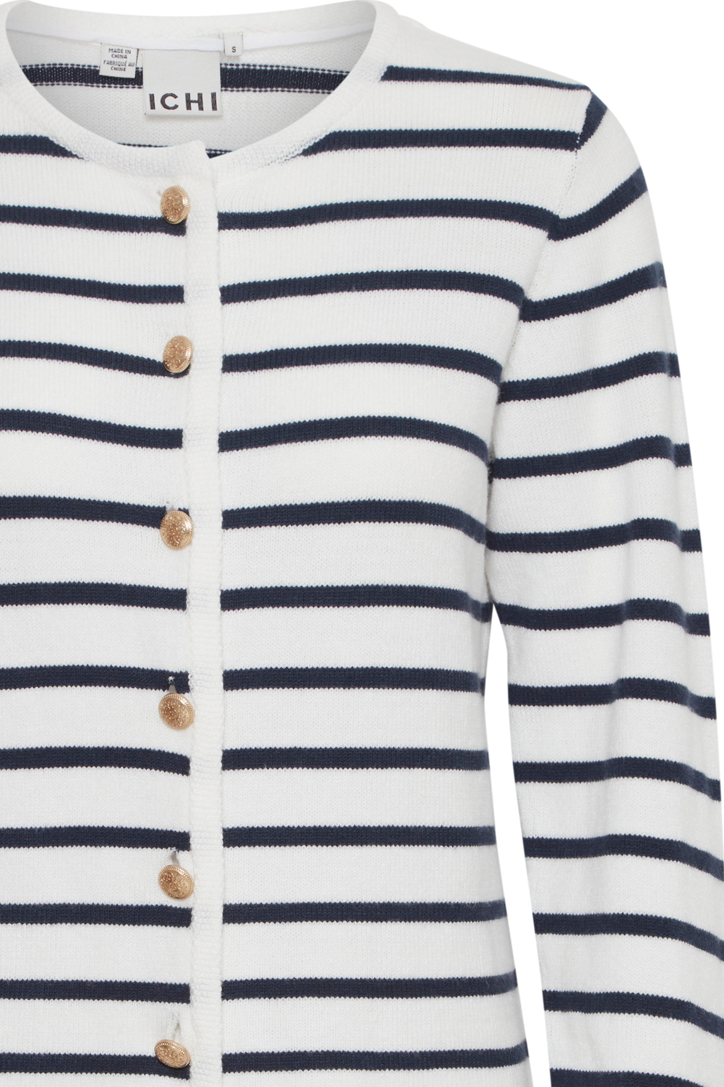 BEXLEY CARDIGAN (WHITE/ NAVY)